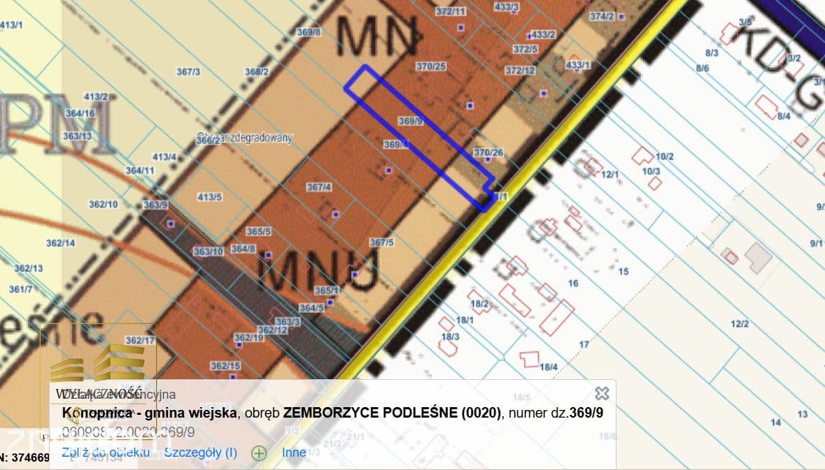 Działka budowlana Zemborzyce Podleśne - zdjęcie 3