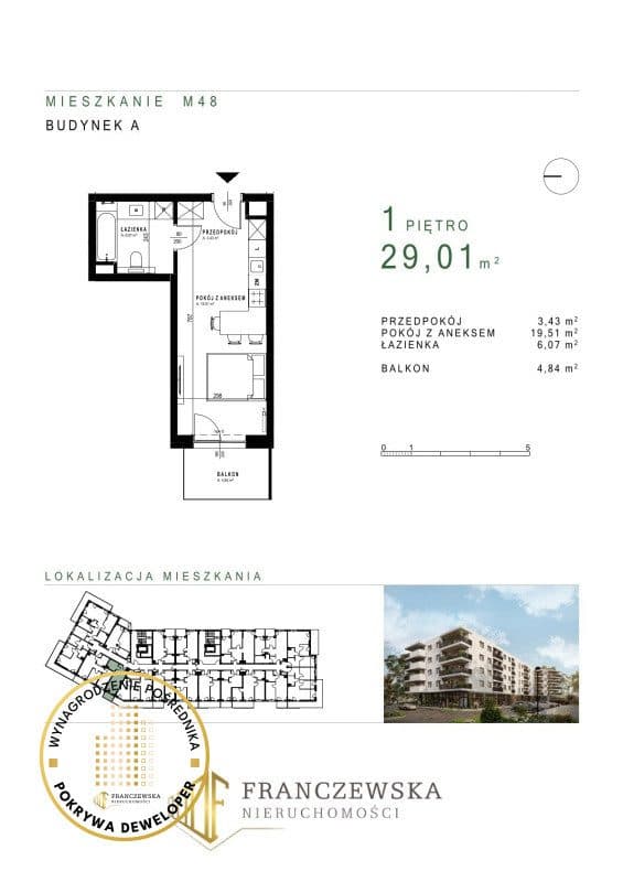 Gotowa kawalerka Czuby Roztocze 29,01 m2 - zdjęcie 2