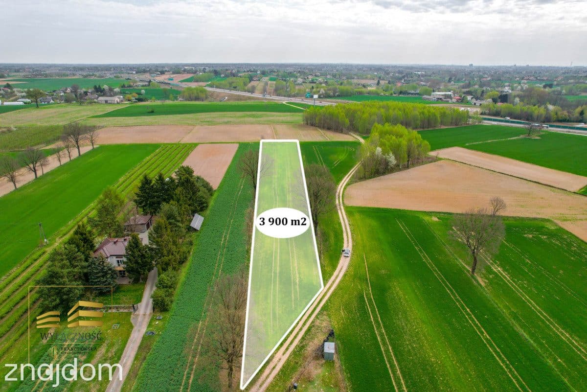 Działka rolna o pow. 3900m2 w Płouszowicach - zdjęcie 3