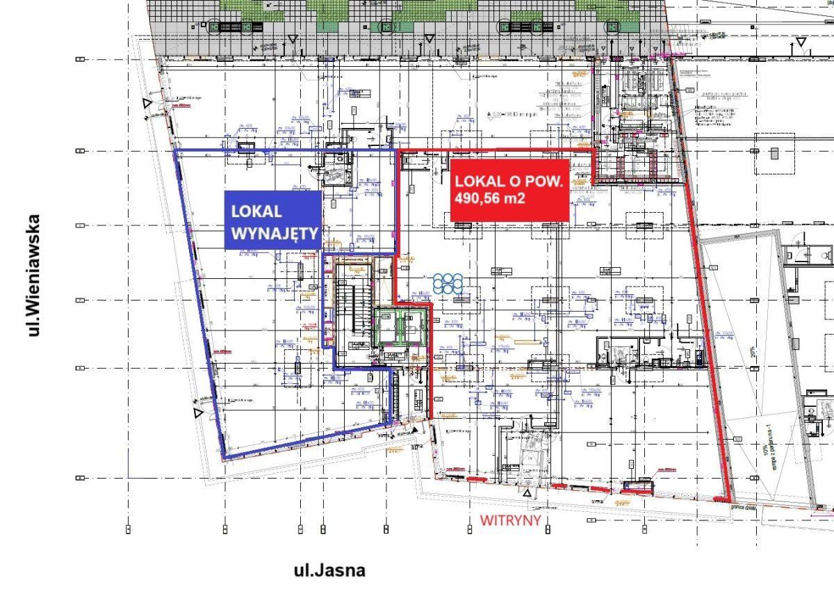 Lokal o pow. 490,56 m2 z witrynami ul. Jasna - zdjęcie 6