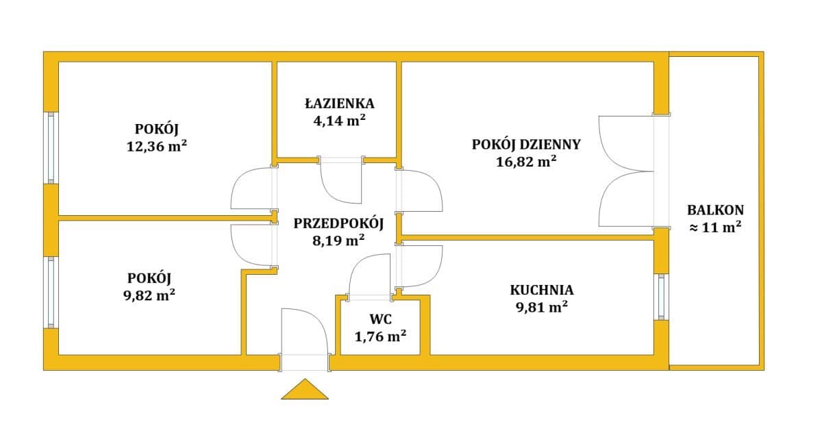 Mieszkanie | 62,9 m² | Daliowa | Ponikowda - zdjęcie 8