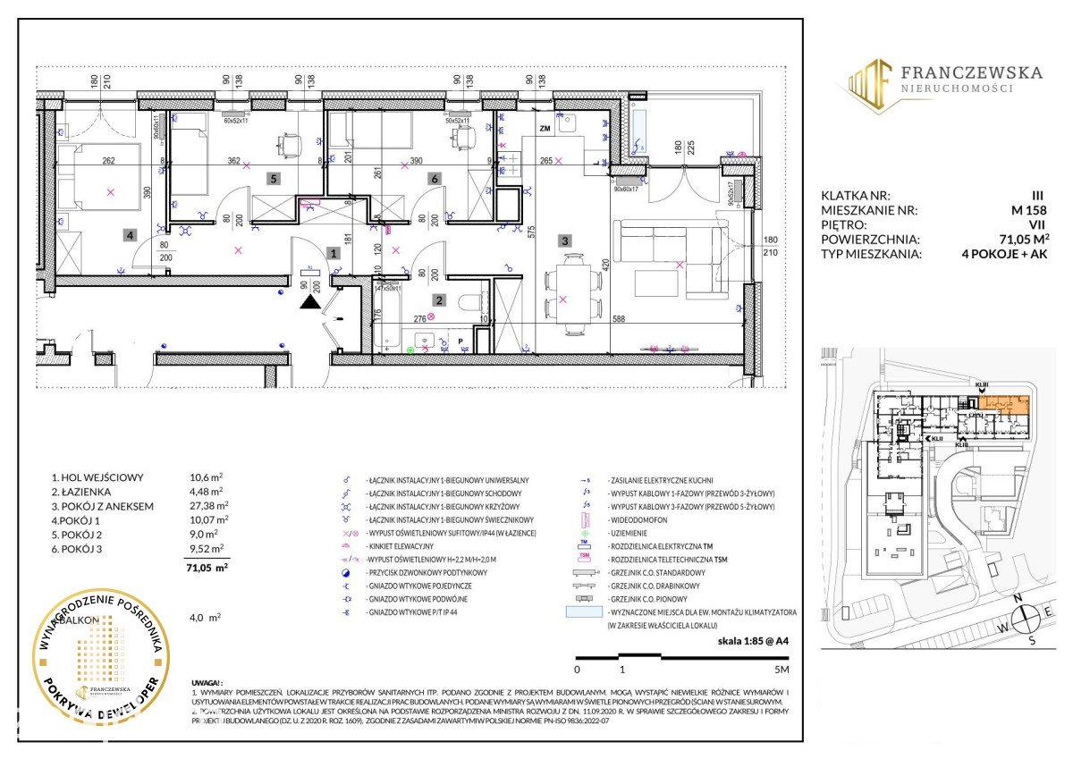 4 pokoje z tarasem na Czechowie - zdjęcie 5