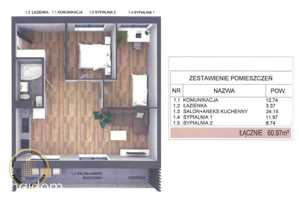 3 pokojowe mieszkania 60,97m2 Felin Urbanowicza - zdjęcie 4
