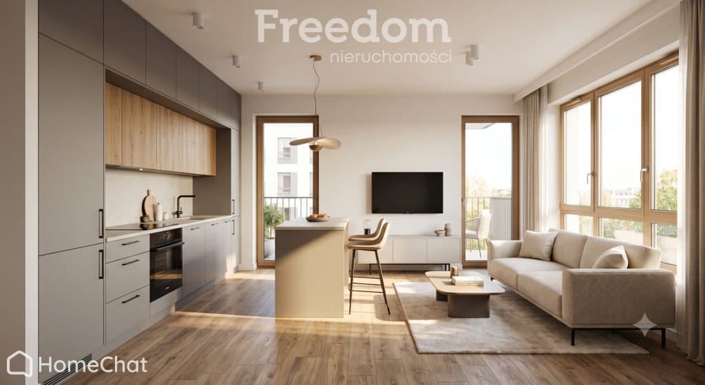 Apartament 45 m² z balkonem i metrem