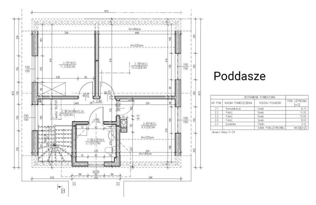 EKOLOGICZNY DOM w technologii szkieletowej