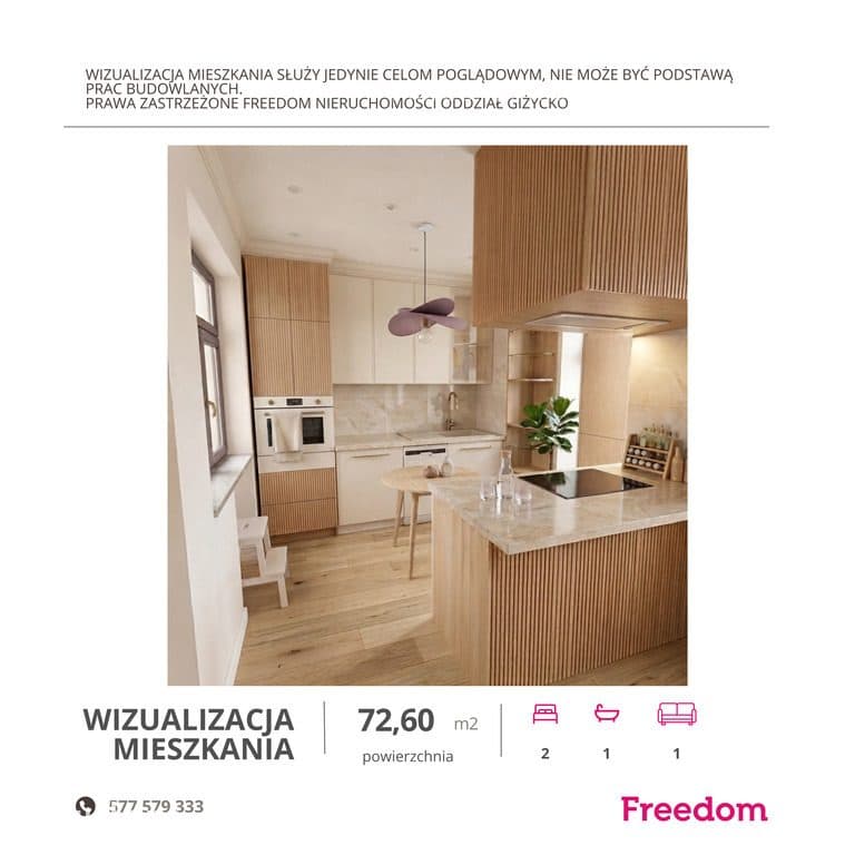 3-pokojowe mieszkanie 72,6 m² | ul. Konarskiego - zdjęcie 7