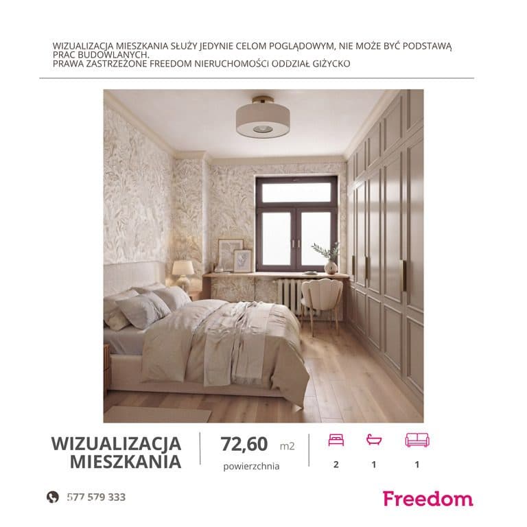 3-pokojowe mieszkanie 72,6 m² | ul. Konarskiego - zdjęcie 9