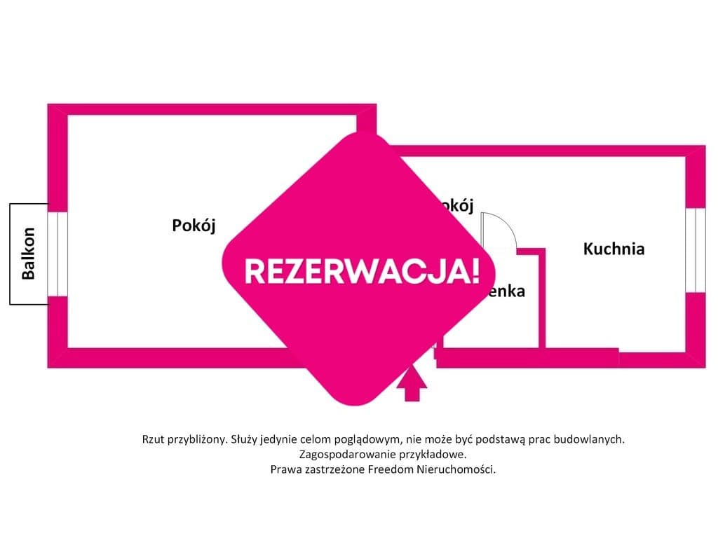37 m2 I METRO | Kamienica CEGŁA | Parkiet | Balkon - zdjęcie 8