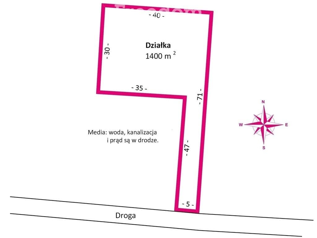 *Działka z WZ pod bliźniak*Media* - zdjęcie 2