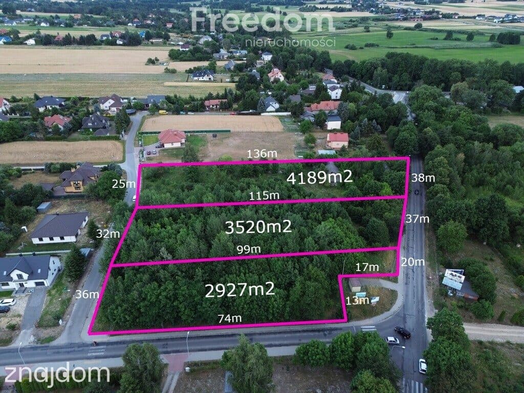 1 ha pod inwestycję M-3 porzy granicy Lublina