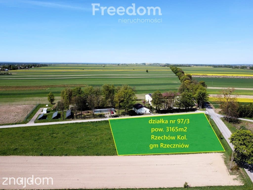 Działka 3165m² z WZ, dojazd z dwóch stron Rzechów - zdjęcie 4