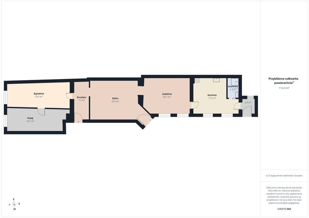 Przestronne mieszkanie 112,29 m²  - 4 pokoje - zdjęcie 11