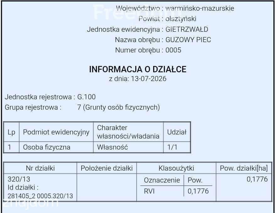 Działka na sprzedaż, Guzowy Piec, jezioro, 1777 m2 - zdjęcie 11
