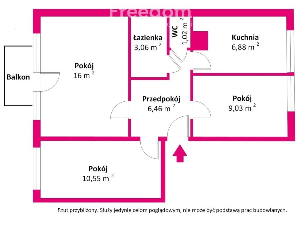 Trzy pokoje, oddzielna kuchnia, ul.Krymska - zdjęcie 11