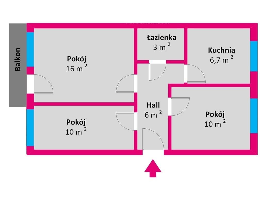 3 pokojowe rozkładowe mieszkanie na osiedlu Kmity - zdjęcie 17