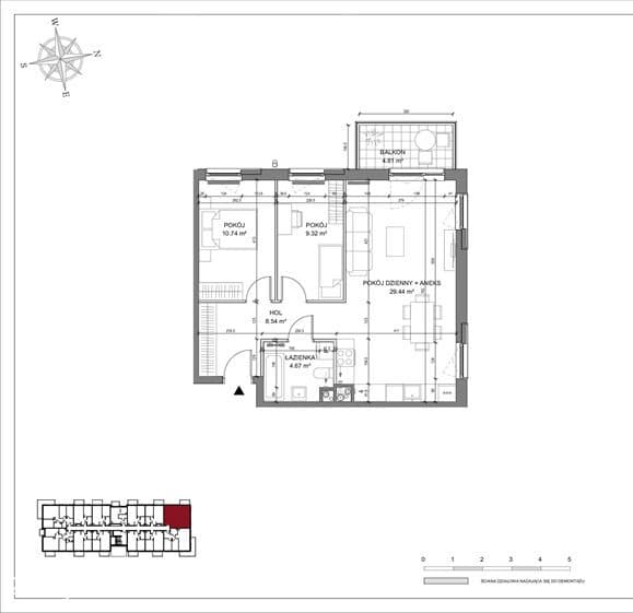 3 pokoje | Balkon | Osiedle Platynowe Gdańsk - zdjęcie 5