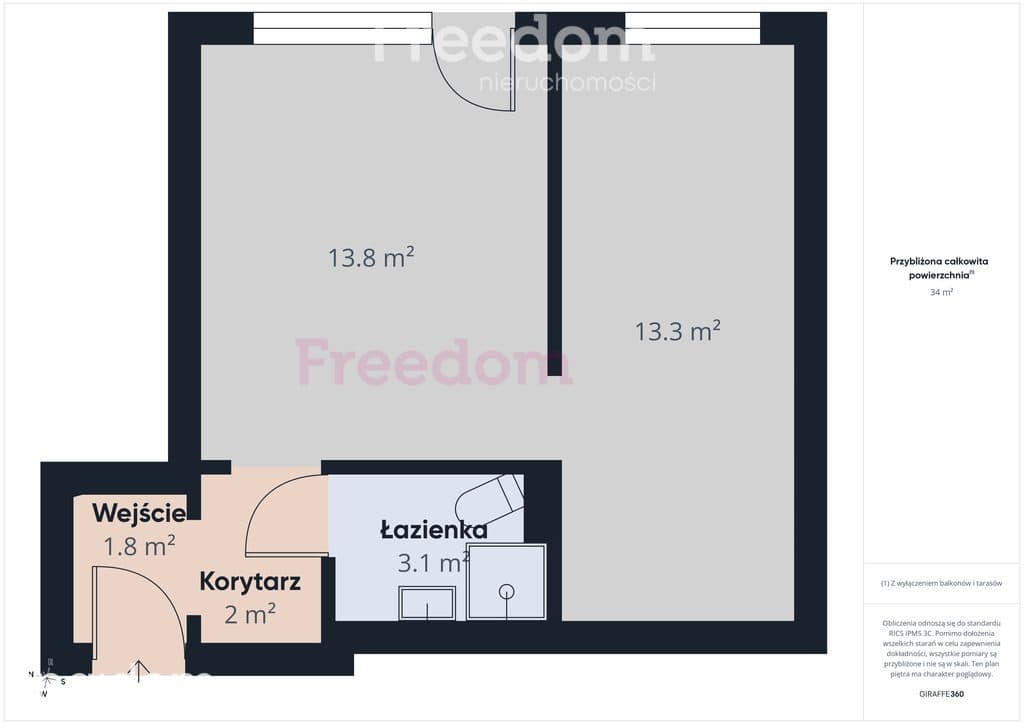 2-pokoje po remoncie, pierwsze piętro 34,21m2 - zdjęcie 2