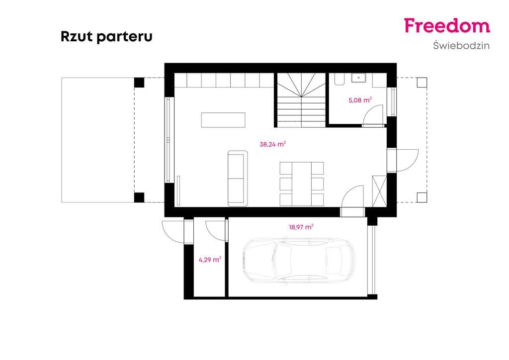 Nowoczesny dom w bliźniaku | Duża działka 644m2 - zdjęcie 9