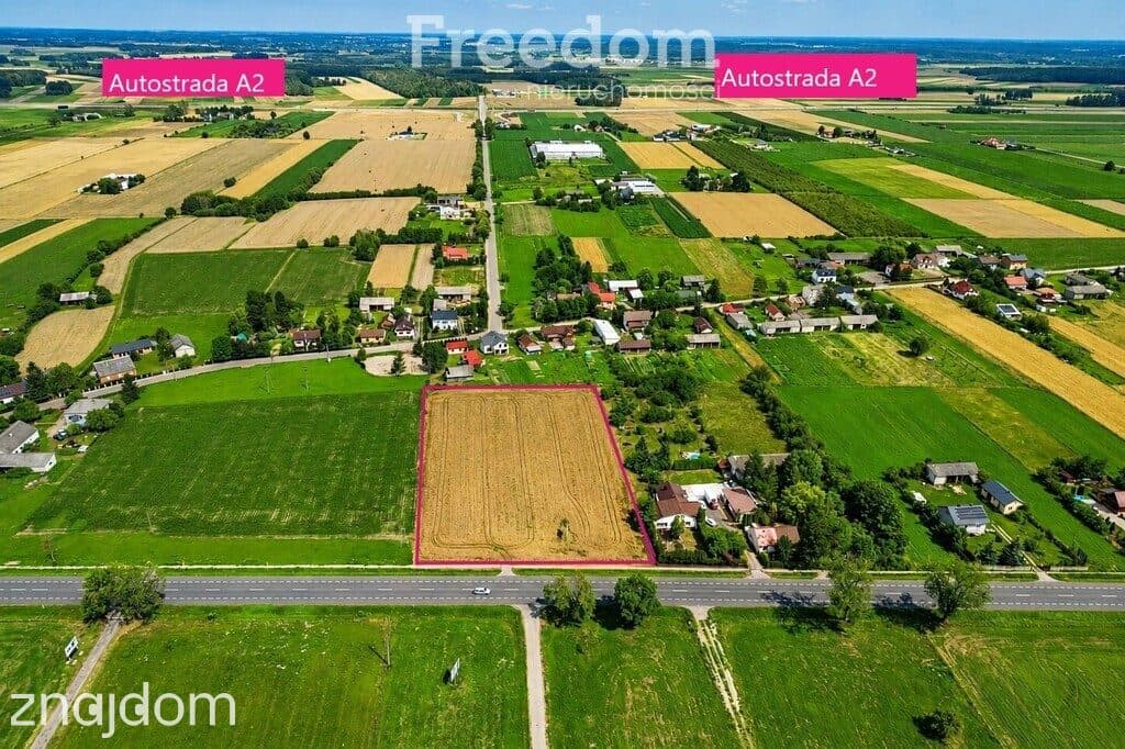 Działka inwestycyjna przy DK92 | MPZP | A2 3,5 km - zdjęcie 3