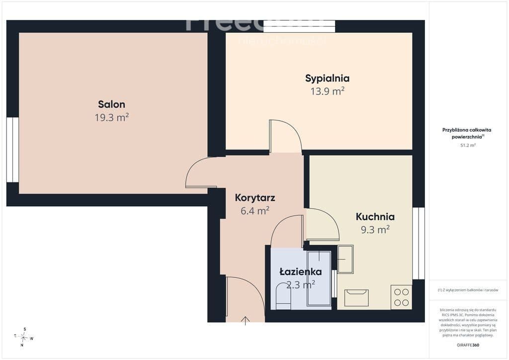 Mieszkanie bezczynszowe| 51 m² | 2 pokoje | parter - zdjęcie 6