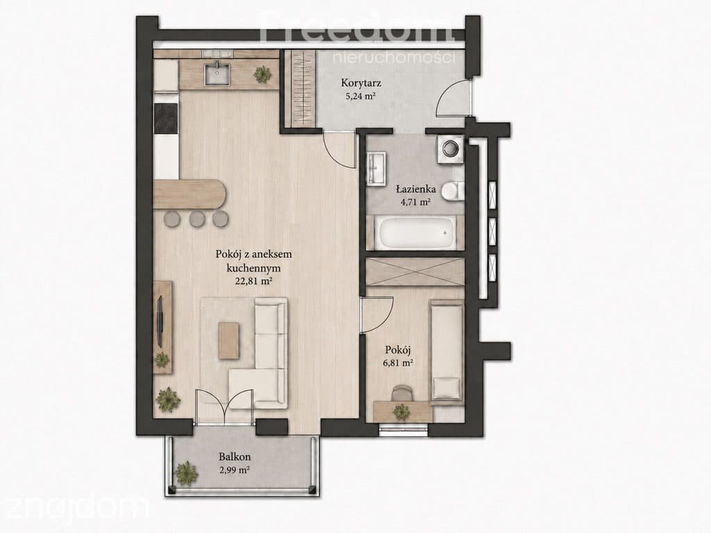 Górczyn | 2 pokoje | balkon | garaż - zdjęcie 8