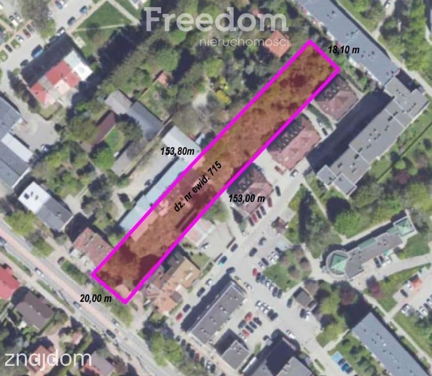 Działka inwestycyjno-budowlana 2920 m² w Kraśniku