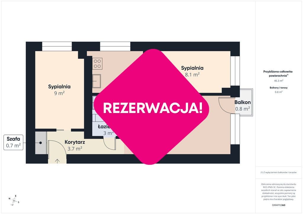 3 pokoje z balkonem i pięknym widokiem - zdjęcie 5