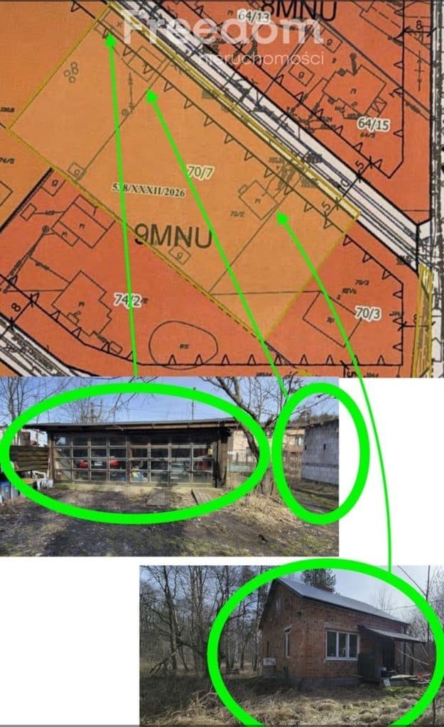 Działka pod Piasecznem na 3 bliźniaki/6 lokali - zdjęcie 3
