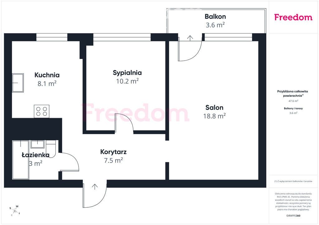 Mieszkanie 47 m² z balkonem | Zawada Elbląg - zdjęcie 15