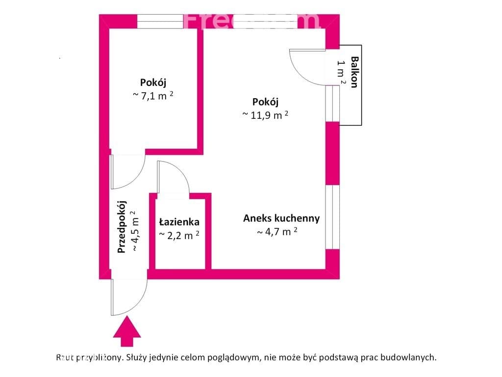 MIESZKANIE 2-POKOJOWE 31,4 m²–LISZKOWO II piętro - zdjęcie 14