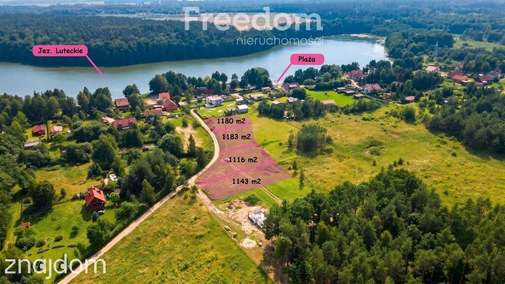 Działka blisko jeziora
