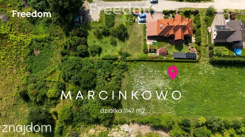 Działka 1147 m² | wniosek WZ, Marcinkowo, Mrągowo
