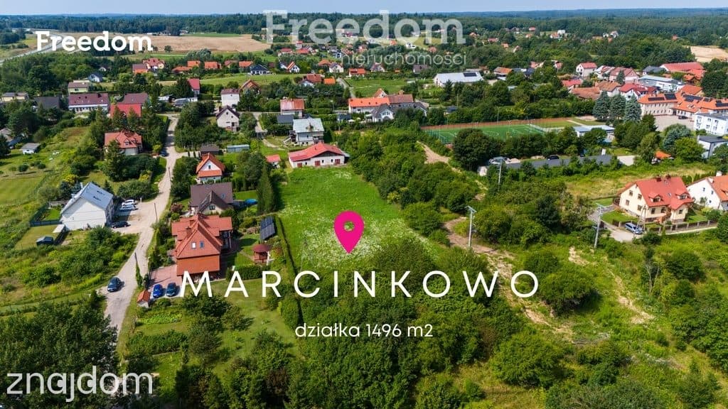 Działka 1496 m² | wniosek WZ, Marcinkowo, Mrągowo