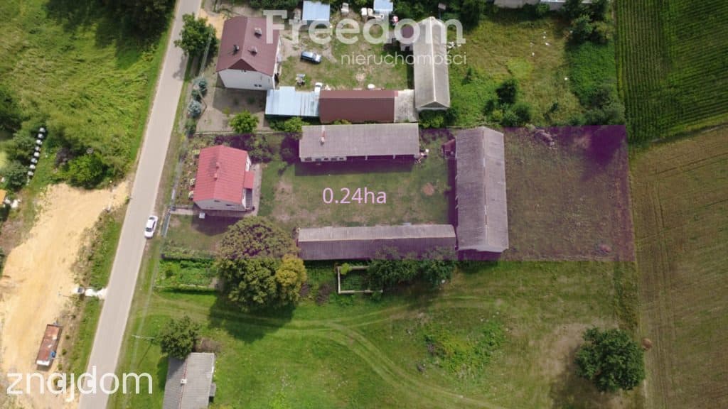 Dom z działką 2400 m² i budynkami – Wyględówek