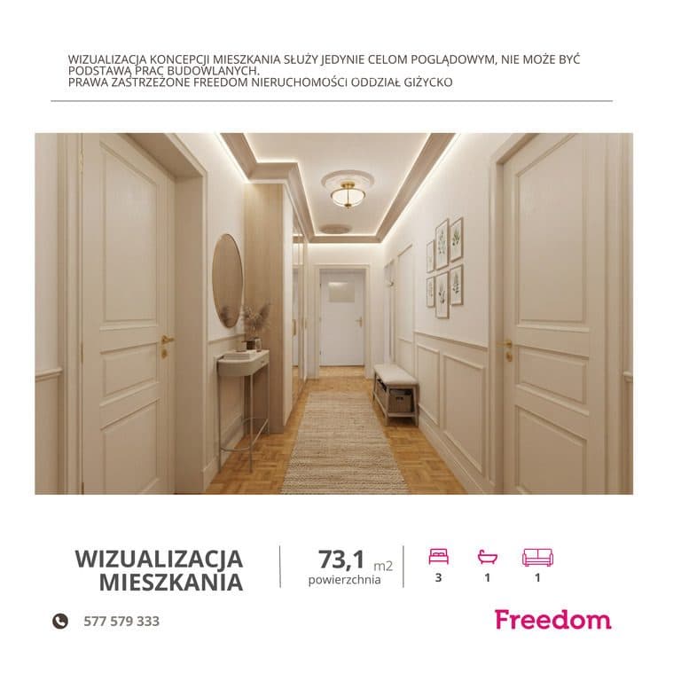 Mieszkanie 73,1 m² z widokiem na jezioro Niegocin - zdjęcie 10