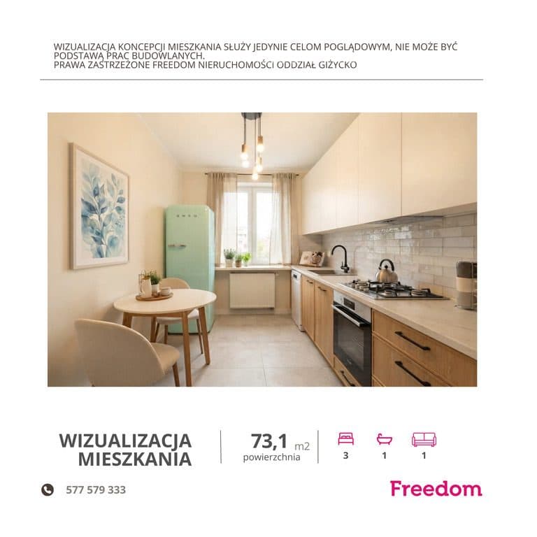 Mieszkanie 73,1 m² z widokiem na jezioro Niegocin - zdjęcie 12