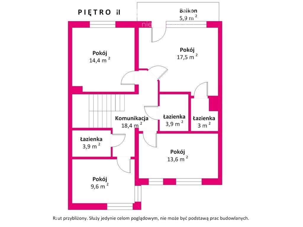 segment środkowy, 6 pokoi, 4 łazienki,ogródek - zdjęcie 4