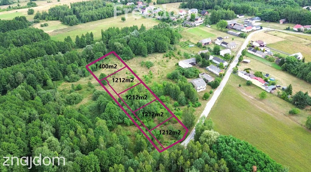 Działki 1200m2 w otulinie lasów Gertrudów/Gomunice