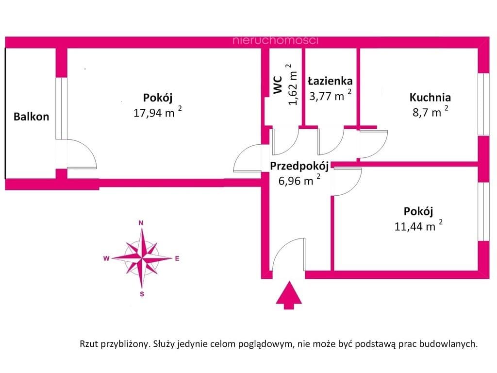 Ciche dwupokojowe mieszkanie na osiedlu Kopernika - zdjęcie 8