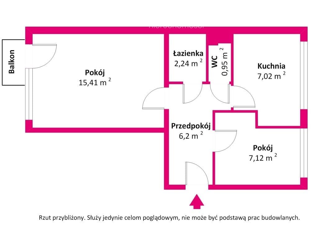 Przytulne dwupokojowe mieszkanie. - zdjęcie 12