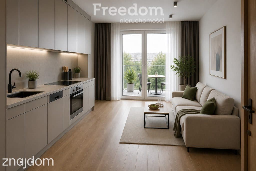 2 pokoje z balkonem, 35,73 m², ul. Pastelowa