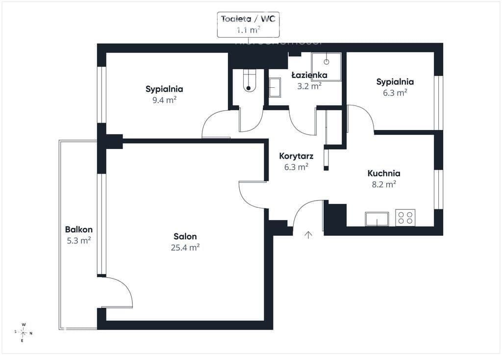 Mieszkanie, 3 pokoje, 60 m2, Jaroty - zdjęcie 19