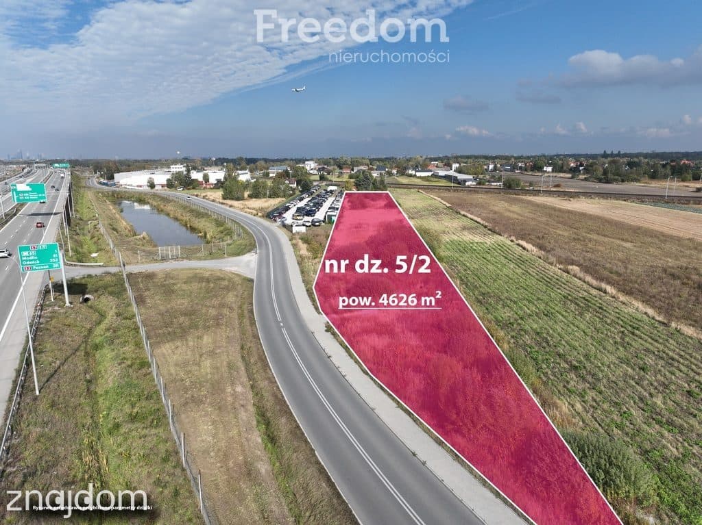 Działka inwestycyjna przy ekspresówce S7, asfalt - zdjęcie 2