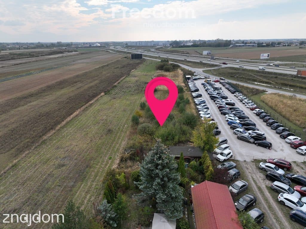Działka inwestycyjna przy ekspresówce S7, asfalt - zdjęcie 3