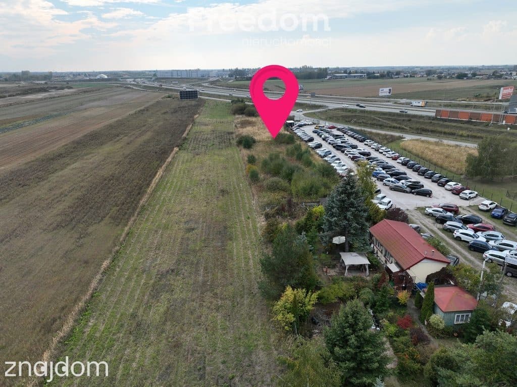 Działka inwestycyjna przy ekspresówce S7, asfalt - zdjęcie 4