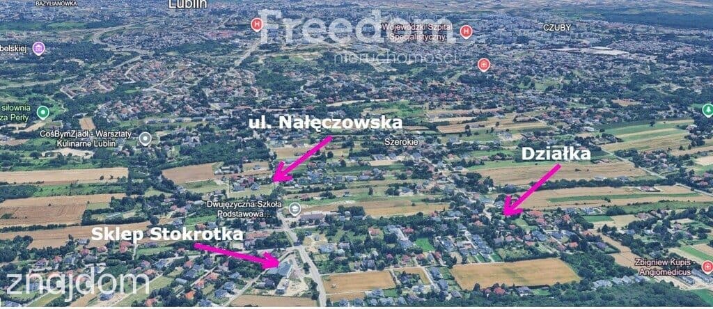 Lublin, Szerokie, Działka 1556m² z WZ i mediami - zdjęcie 2