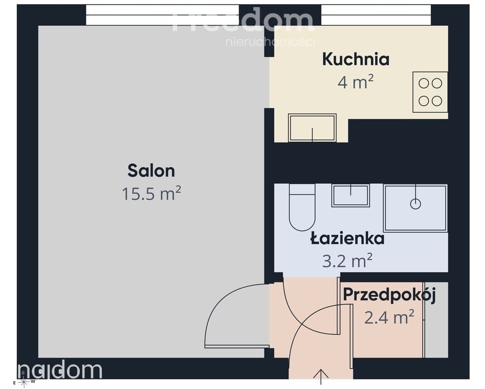 Przytulna kawalerka z oddzielną kuchnią i piwnicą - zdjęcie 9