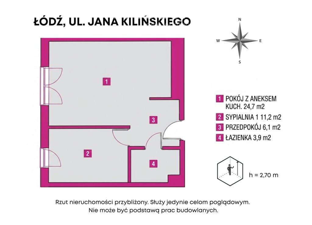 Apartament z widokiem na panoramę Łodzi - zdjęcie 9