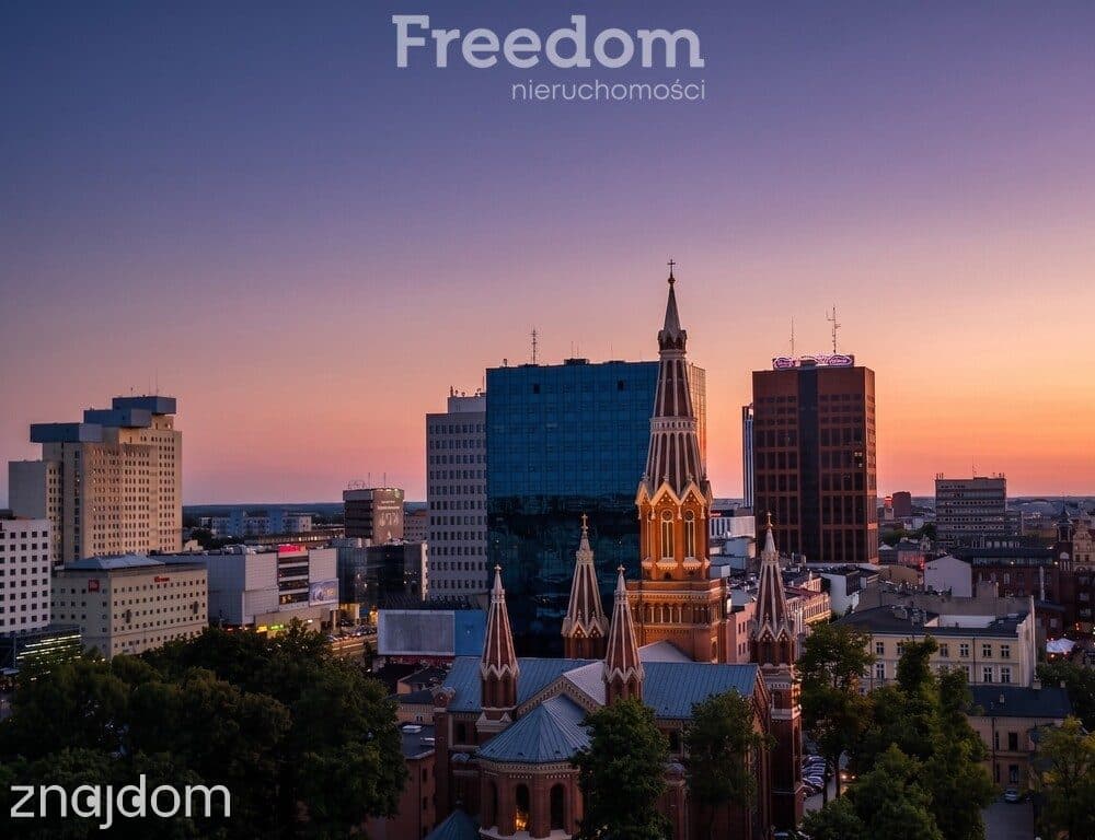 Apartament z widokiem na panoramę Łodzi
