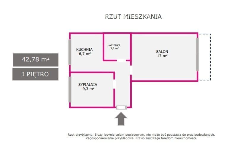 43m - 2 pokoje ul. Żurawia 3 Centrum - zdjęcie 2